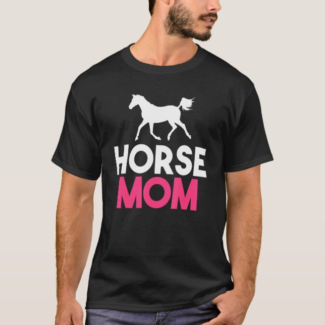 T-shirt Maman Cheval Équitation (Devant)