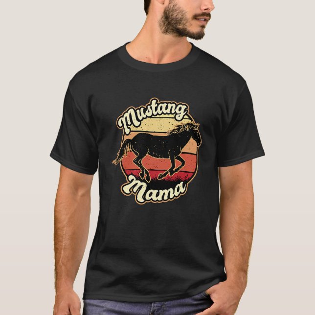 T-shirt Maman Cheval Mustang (Devant)