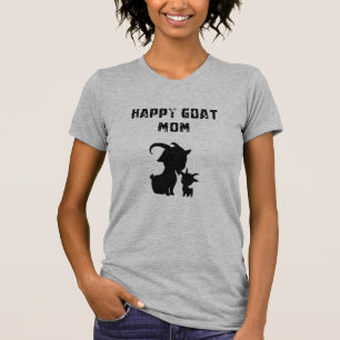 T-shirt Maman Chèvre Heureuse Joie Ferme Amoureux des Anim