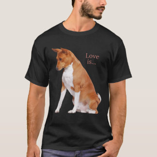 T-shirt Maman Chien Basenji Papa Amour Chiot Mignon Amour