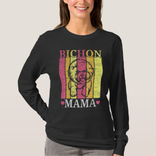 T-shirt Maman Chien Bichon Frise   Éleveur de Chiens Chiot