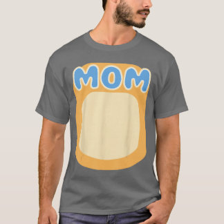 T-shirt Maman chien bleu famille appariée maman Heeler Hal