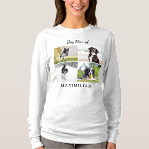 T-shirt Maman Chien Collage Photo Personnalisé d'Animaux d
