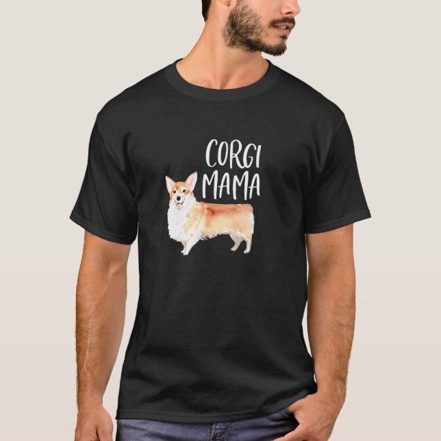 T-shirt Maman chien Corgi (Devant)