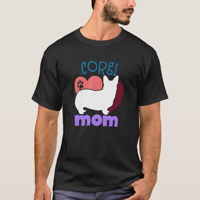 T-shirt Maman chien Corgi Corgi (Devant)