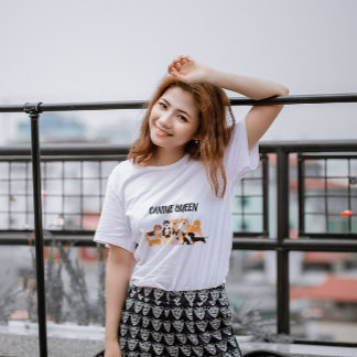 T-shirt maman chien élégant