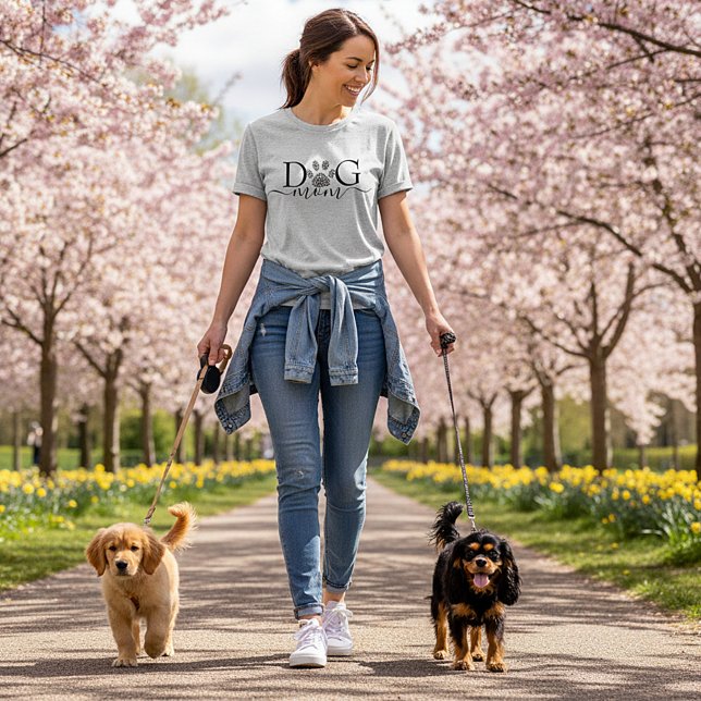 T-shirt Maman Chien empreinte de patte (Créateur téléchargé)