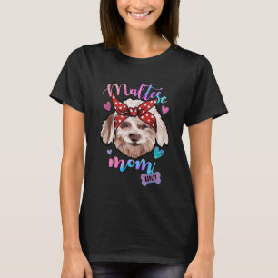 T-shirt Maman Chien Maltese Maman Chien Maman Maman