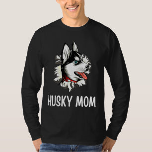 T-shirt Maman Chien Maman Husky Mama Chien