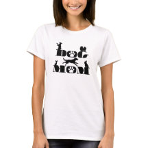 Maman Chien Silhouette Empreinte de Patte Mignon A