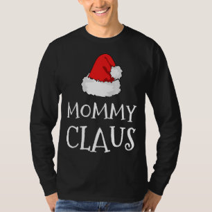 T-shirt Maman Claus Noël Casquette Famille Groupe de jumel