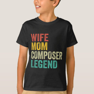 T-shirt Maman Compositeur Légende Fête des Mères Vintage