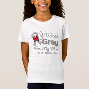 T-Shirt Maman - conscience grise de ruban