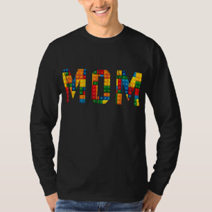 T-shirt Maman Constructeur de briques Funny Blocs Maître C