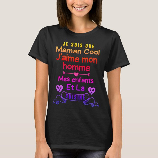 T-shirt Maman cool (Devant)