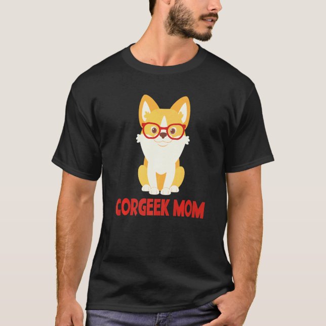 T-shirt Maman Corgeek Corgi Chien Femmes (Devant)