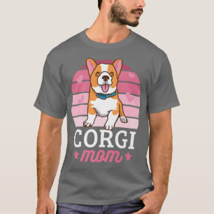 T-shirt Maman Corgi Avec Un Chien-572
