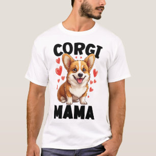 T-shirt Maman Corgi - Maman Corgi Mignonne