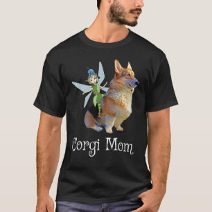 T-shirt Maman Corgi Pembroke Welsh Corgi & Fée Rétro Chien