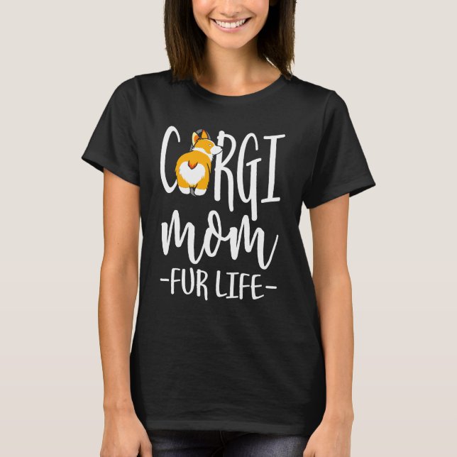 T-shirt Maman Corgi pour la vie (Devant)