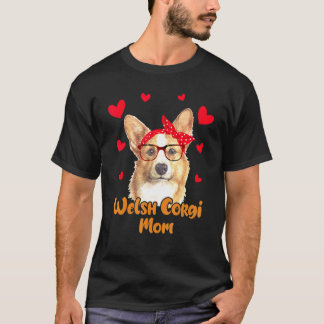T-shirt Maman Corgi Saint-Valentin Fête des Mères Femmes