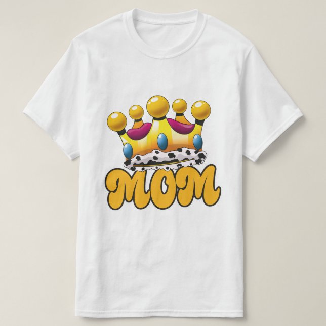 T-shirt Maman couronne de Queens (Design devant)