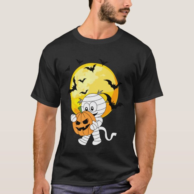T-shirt Maman Cute avec Halloween de citrouille (Devant)