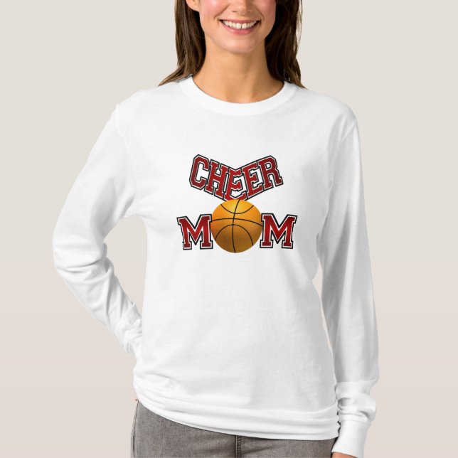 T-shirt Maman d'acclamation de basket-ball (Devant)