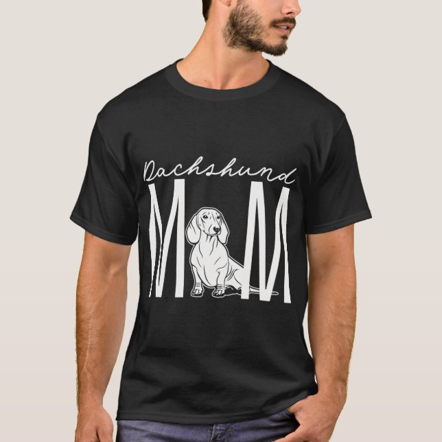 T-shirt maman dachshund (Devant)