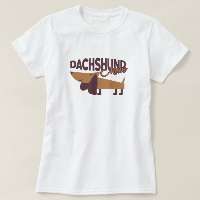 T-shirt maman Dachshund (Design devant)