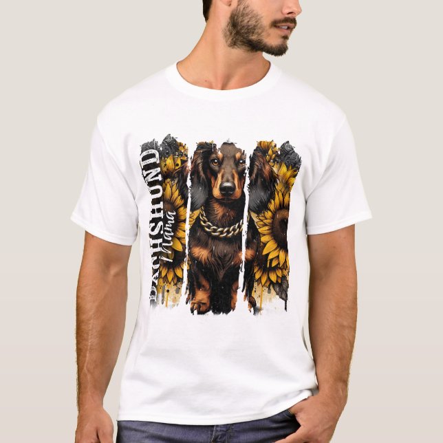 T-shirt Maman dachshund (Devant)