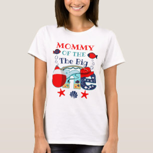 T-shirt Maman d'anniversaire de pêche du garçon d'annivers
