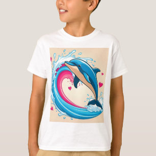 T-shirt Maman dauphin gaie