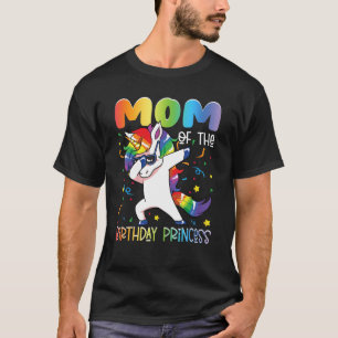 T-shirt Maman de Anniversaire Princesse Girls Dabbing Unic