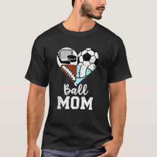 T-shirt Maman de balle drôle de football de soccer de voll