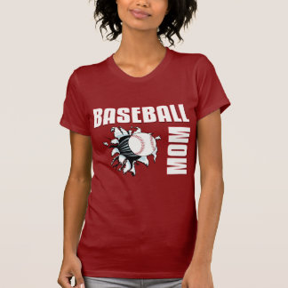 T-shirt Maman de base-ball