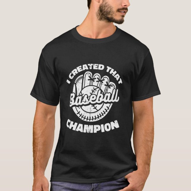 T-shirt Maman de baseball (Devant)