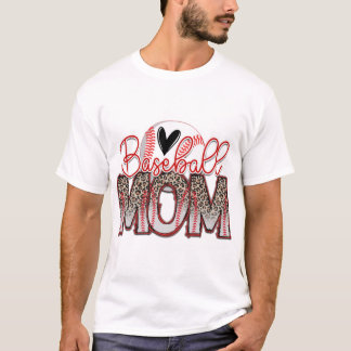 T-shirt maman de baseball