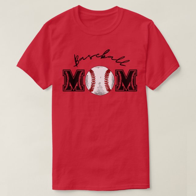 T-shirt Maman de baseball 5 (Design devant)