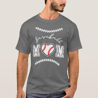T-shirt Maman de baseball 56