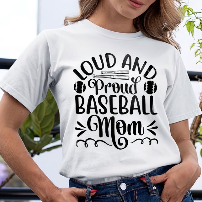 T-shirt Maman De Baseball Forte Et Fière (Créateur téléchargé)