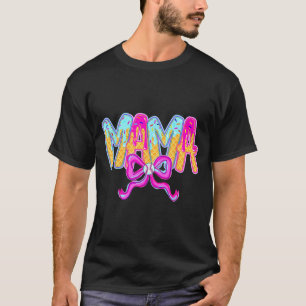 T-shirt Maman de baseball goutte à goutte glace baseball m