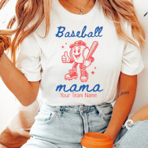 Maman de baseball personnalisée et personnage de b