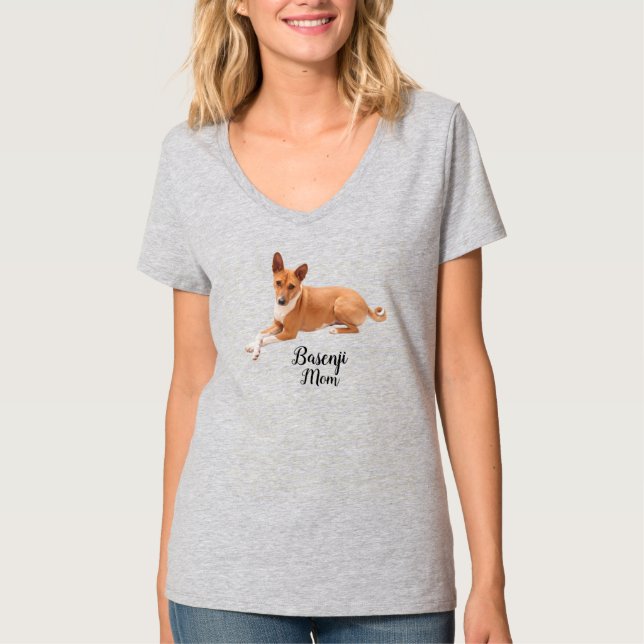 T-shirt Maman de Basenji  (Devant)