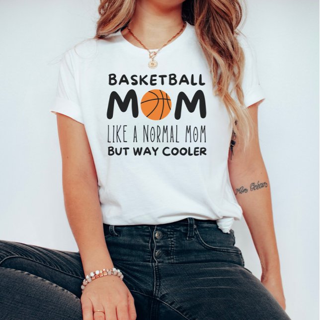 T-shirt Maman de basket-ball : Comme une maman normale mai (Créateur téléchargé)