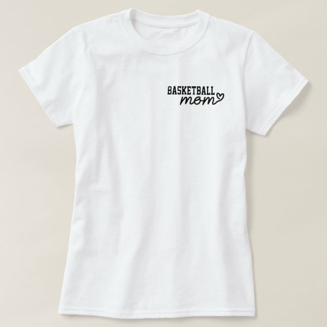 T-shirt maman de basket-ball fière (Design devant)