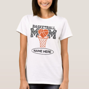 T-shirt Maman de basket-ball personnalisée