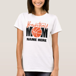 T-shirt Maman de basket-ball personnalisée