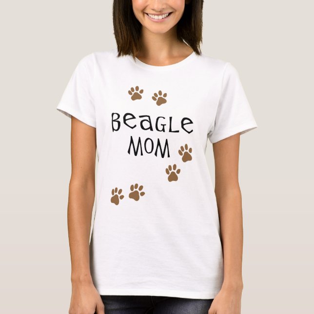 T-shirt Maman de beagle (Devant)