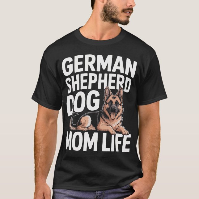 T-shirt Maman de Berger Allemand (Devant)